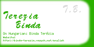 terezia binda business card